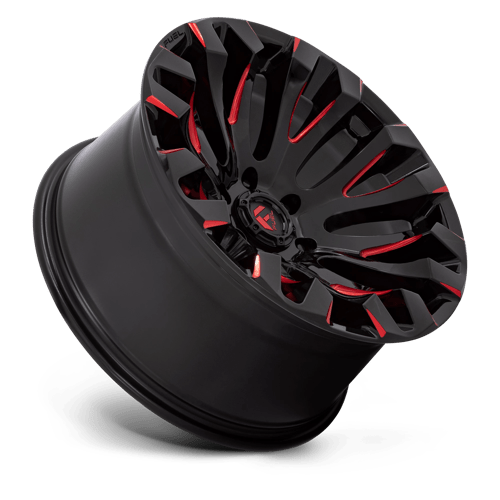 Fuel 1PC | D829 QUAKE | 18.0x9.00 | 5X127 | 1 | GLOSS BLACK MILLED RED TINT