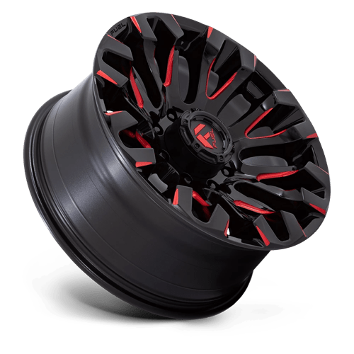 Fuel 1PC | D829 QUAKE | 20.0x9.00 | 8X170 | 1 | GLOSS BLACK MILLED RED TINT