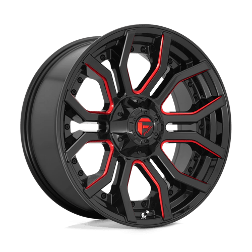 Fuel 1PC | D712 RAGE | 20.0x9.00 | 6X135/6X139.7 | 1 | GLOSS BLACK RED TINTED CLEAR