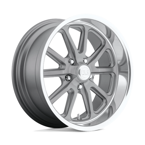 US Mag 1PC | U111 RAMBLER | 18.0x9.50 | 5X120.65 | 1 | TEXTURED GRAY W/ DC LIP