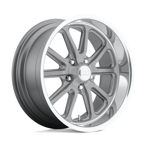 US Mag 1PC | U111 RAMBLER | 18.0x7.00 | 5X120.65 | 1 | TEXTURED GRAY W/ DC LIP