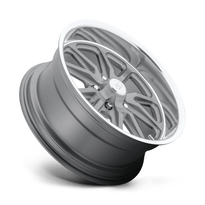 US Mag 1PC | U111 RAMBLER | 20.0x8.00 | 5X120.65 | 1 | TEXTURED GRAY W/ DC LIP