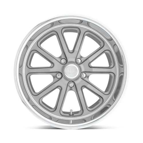 US Mag 1PC | U111 RAMBLER | 18.0x8.00 | 5X114.3 | 1 | TEXTURED GRAY W/ DC LIP