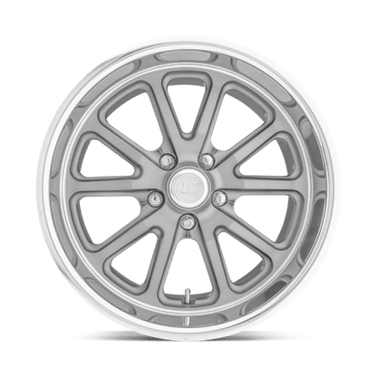 US Mag 1PC | U111 RAMBLER | 18.0x9.50 | 5X120.65 | 1 | TEXTURED GRAY W/ DC LIP