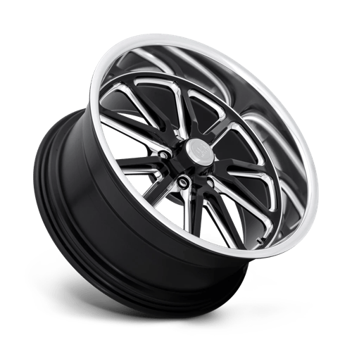 US Mag 1PC | U117 RAMBLER | 18.0x9.50 | 5X120.65 | 1 | GLOSS BLACK MILLED