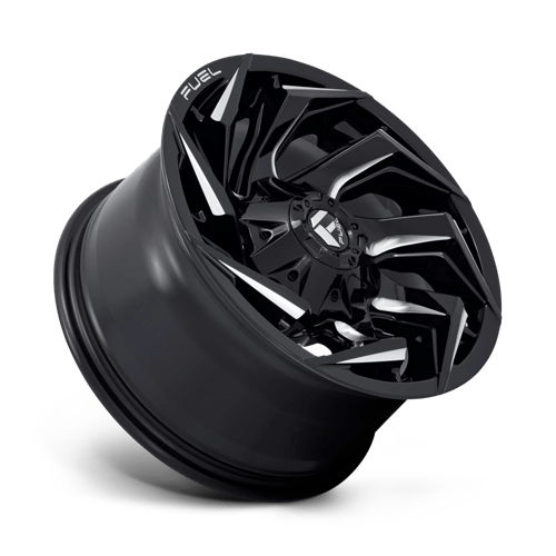 Fuel 1PC | D753 REACTION | 15.0x8.00 | 5X114.3/5X120.65 | -18 | GLOSS BLACK MILLED