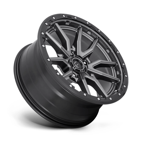 Fuel 1PC | D680 REBEL | 20.0x9.00 | 5X139.7 | 1 | MATTE GUNMETAL BLACK BEAD RING