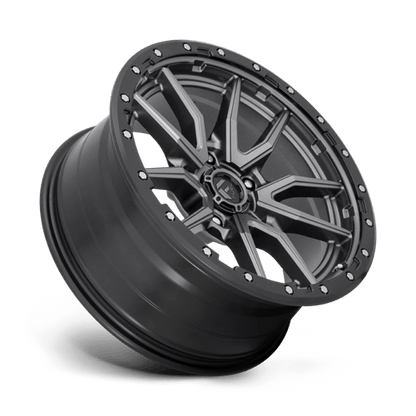 Fuel 1PC | D680 REBEL | 20.0x9.00 | 5X139.7 | 1 | MATTE GUNMETAL BLACK BEAD RING