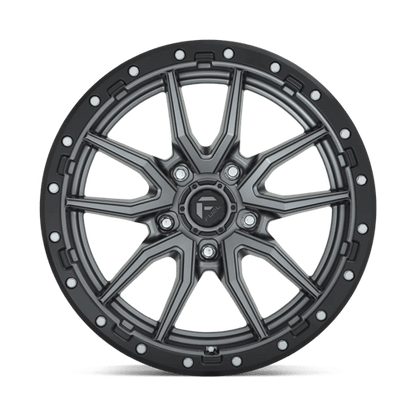 Fuel 1PC | D680 REBEL | 20.0x9.00 | 5X139.7 | 1 | MATTE GUNMETAL BLACK BEAD RING