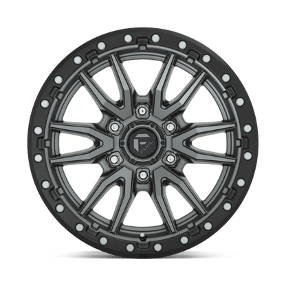 Fuel 1PC | D680 REBEL | 18.0x9.00 | 6X139.7 | 20 | MATTE GUNMETAL BLACK BEAD RING