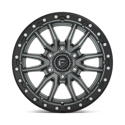 Fuel 1PC | D680 REBEL | 20.0x10.00 | 5X127 | -18 | MATTE GUNMETAL BLACK BEAD RING
