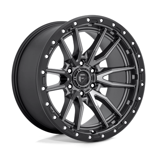 Fuel 1PC | D680 REBEL | 20.0x10.00 | 6X135 | -18 | MATTE GUNMETAL BLACK BEAD RING