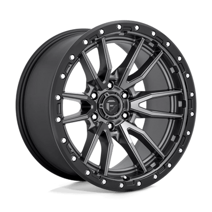 Fuel 1PC | D680 REBEL | 20.0x10.00 | 6X135 | -18 | MATTE GUNMETAL BLACK BEAD RING