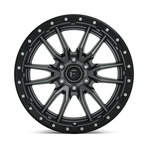 Fuel 1PC | D680 REBEL | 20.0x10.00 | 6X139.7 | -18 | MATTE GUNMETAL BLACK BEAD RING