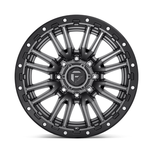 Fuel 1PC | D680 REBEL | 20.0x10.00 | 8X170 | -18 | MATTE GUNMETAL BLACK BEAD RING