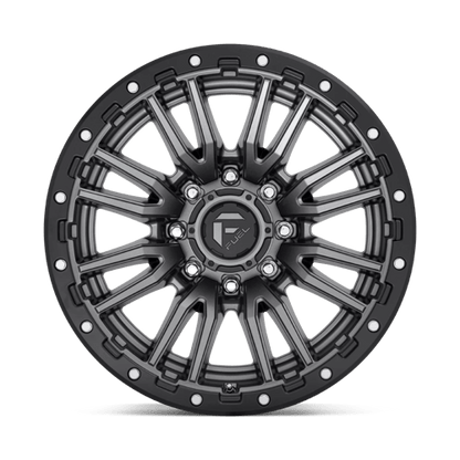 Fuel 1PC | D680 REBEL | 20.0x10.00 | 8X170 | -18 | MATTE GUNMETAL BLACK BEAD RING