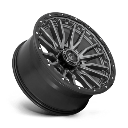 Fuel 1PC | D680 REBEL | 22.0x10.00 | 8X170 | -18 | MATTE GUNMETAL BLACK BEAD RING
