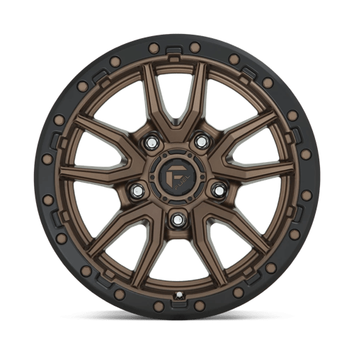 Fuel 1PC | D681 REBEL | 17.0x9.00 | 5X127 | -12 | MATTE BRONZE BLACK BEAD RING