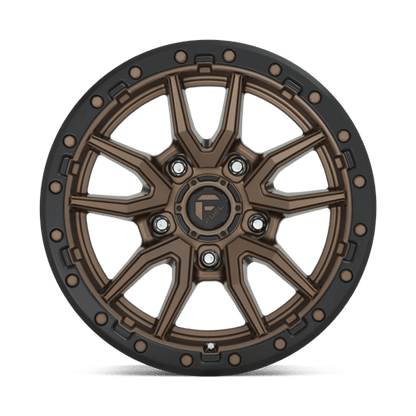 Fuel 1PC | D681 REBEL | 17.0x9.00 | 5X127 | -12 | MATTE BRONZE BLACK BEAD RING