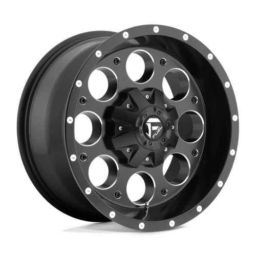 Fuel 1PC | D525 REVOLVER | 16.0x8.00 | 5X114.3/5X127 | 1 | MATTE BLACK MILLED