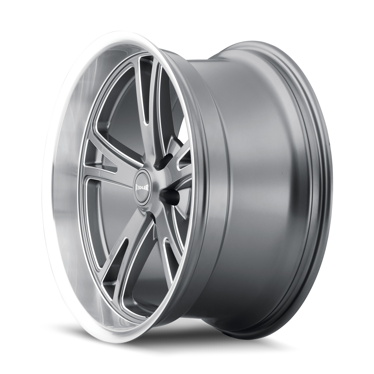 RIDLER 606 GLOSS GREY MACHINED | 17x7 | 5x114.3 | mm | 606-7765G