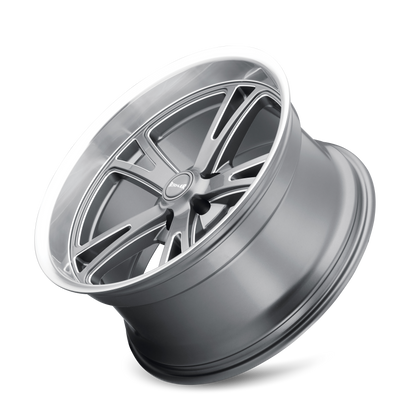 RIDLER 606 GLOSS GREY MACHINED | 17x8 | 5x120.65 | mm | 606-7861G