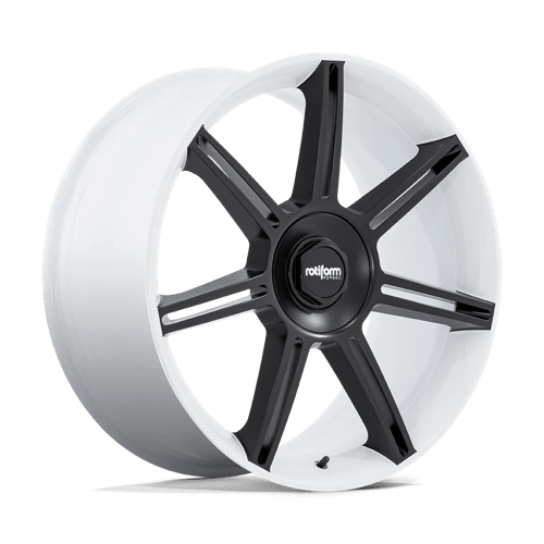 Rotiform | FRA | 22.0x12.00 | 5X130 | 60 | GLOSS WHITE W/ M-BLACK SPOKES