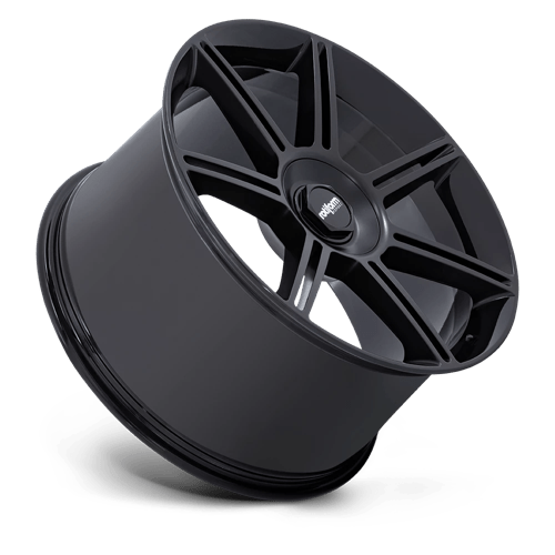 Rotiform | FRA | 22.0x12.00 | 5X130 | 60 | GLOSS BLACK W/ M-BLACK SPOKES