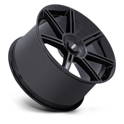 Rotiform | FRA | 22.0x12.00 | 5X130 | 60 | GLOSS BLACK W/ M-BLACK SPOKES