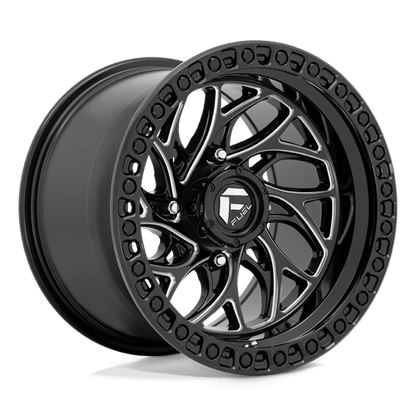 Fuel UTV | D741 RUNNER | 15.0x10.00 | 4X137 | 0 | GLOSS BLACK MILLED