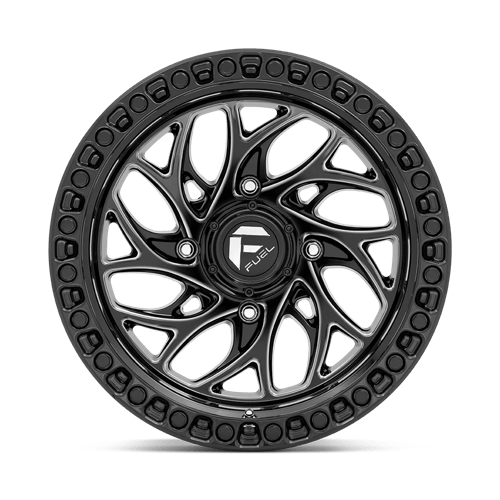 Fuel UTV | D741 RUNNER | 15.0x10.00 | 4X137 | 0 | GLOSS BLACK MILLED