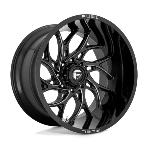 Fuel 1PC | D741 RUNNER | 20.0x10.00 | 6X135 | -18 | GLOSS BLACK MILLED