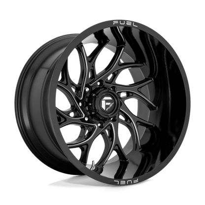 Fuel 1PC | D741 RUNNER | 20.0x10.00 | 6X135 | -18 | GLOSS BLACK MILLED