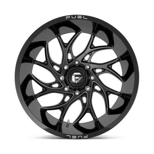 Fuel 1PC | D741 RUNNER | 20.0x10.00 | 5X127 | -18 | GLOSS BLACK MILLED