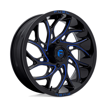 Fuel UTV | D778 RUNNER UTV | 20.0x7.00 | 4X156 | 13 | GLOSS BLACK MILLED CANDY BLUE