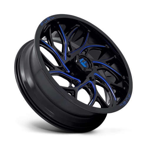 Fuel UTV | D778 RUNNER UTV | 18.0x7.00 | 4X156 | 13 | GLOSS BLACK MILLED CANDY BLUE