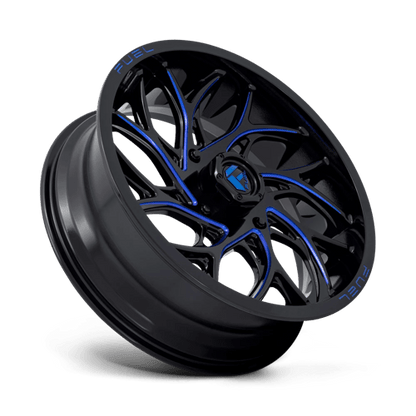 Fuel UTV | D778 RUNNER UTV | 20.0x7.00 | 4X156 | 13 | GLOSS BLACK MILLED CANDY BLUE