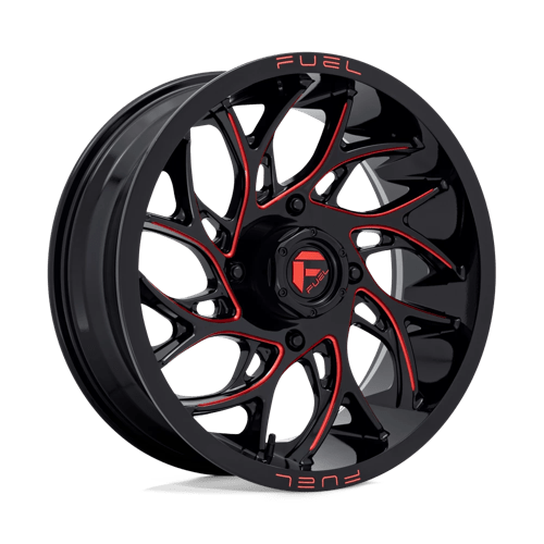 Fuel UTV | D779 RUNNER UTV | 20.0x7.00 | 4X137 | 13 | GLOSS BLACK MILLED CANDY RED