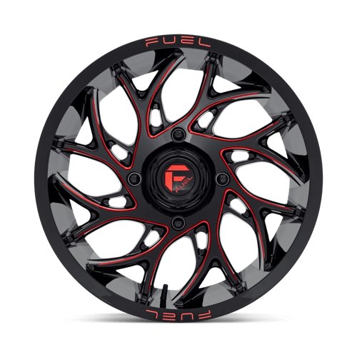 Fuel UTV | D779 RUNNER UTV | 20.0x7.00 | 4X137 | 13 | GLOSS BLACK MILLED CANDY RED