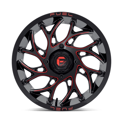 Fuel UTV | D779 RUNNER UTV | 20.0x7.00 | 4X137 | 13 | GLOSS BLACK MILLED CANDY RED
