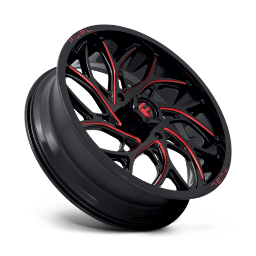Fuel UTV | D779 RUNNER UTV | 22.0x7.00 | 4X156 | 0 | GLOSS BLACK MILLED CANDY RED