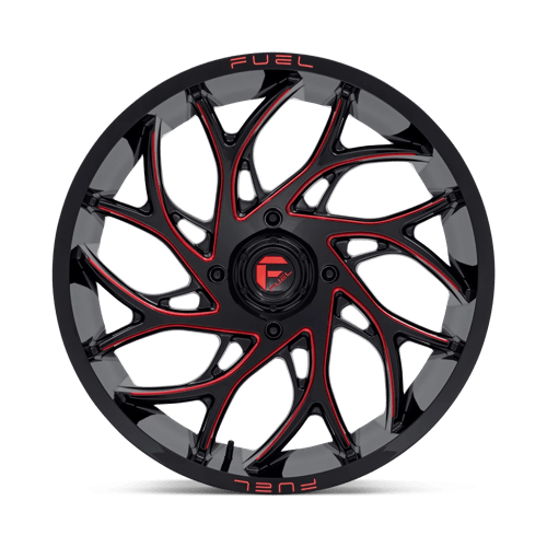 Fuel UTV | D779 RUNNER UTV | 22.0x7.00 | 4X156 | 0 | GLOSS BLACK MILLED CANDY RED