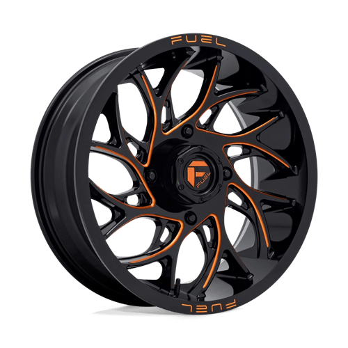 Fuel UTV | D780 RUNNER UTV | 18.0x7.00 | 4X156 | 13 | GLOSS BLACK MILLED ORANGE