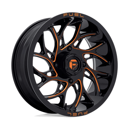 Fuel UTV | D780 RUNNER UTV | 18.0x7.00 | 4X156 | 13 | GLOSS BLACK MILLED ORANGE
