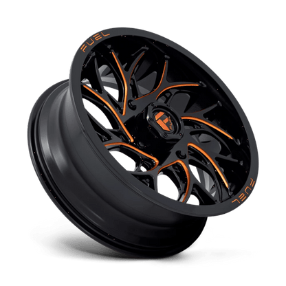 Fuel UTV | D780 RUNNER UTV | 18.0x7.00 | 4X156 | 13 | GLOSS BLACK MILLED ORANGE