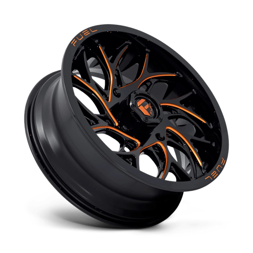 Fuel UTV | D780 RUNNER UTV | 18.0x7.00 | 4X137 | 13 | GLOSS BLACK MILLED ORANGE