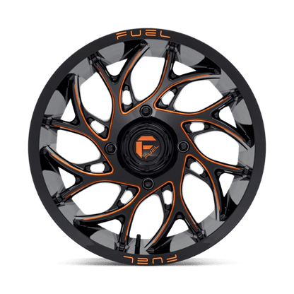 Fuel UTV | D780 RUNNER UTV | 18.0x7.00 | 4X137 | 13 | GLOSS BLACK MILLED ORANGE