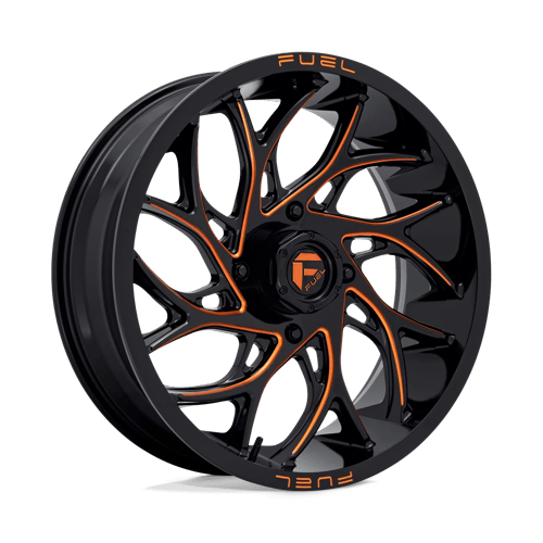 Fuel UTV | D780 RUNNER UTV | 20.0x7.00 | 4X137 | 13 | GLOSS BLACK MILLED ORANGE