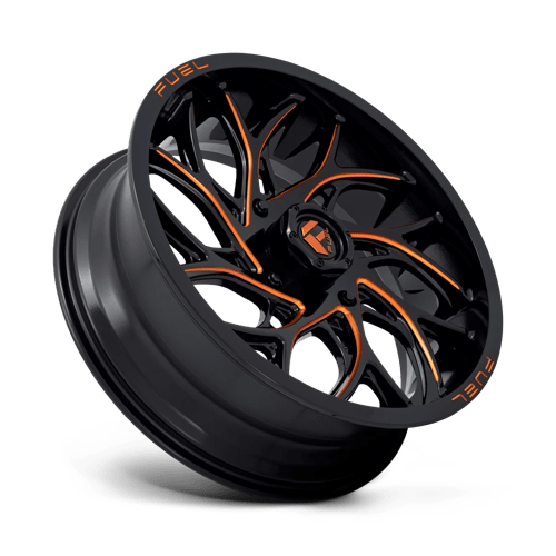 Fuel UTV | D780 RUNNER UTV | 20.0x7.00 | 4X137 | 13 | GLOSS BLACK MILLED ORANGE