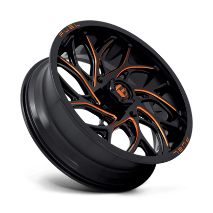 Fuel UTV | D780 RUNNER UTV | 20.0x7.00 | 4X137 | 13 | GLOSS BLACK MILLED ORANGE